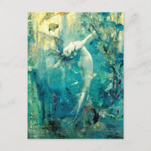 Vintage Gaston Hoffman The Mermaid / Sirene Postcard