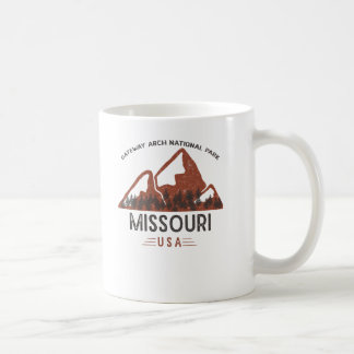 Vintage Gateway Arch National Park Missouri Coffee Coffee Mug