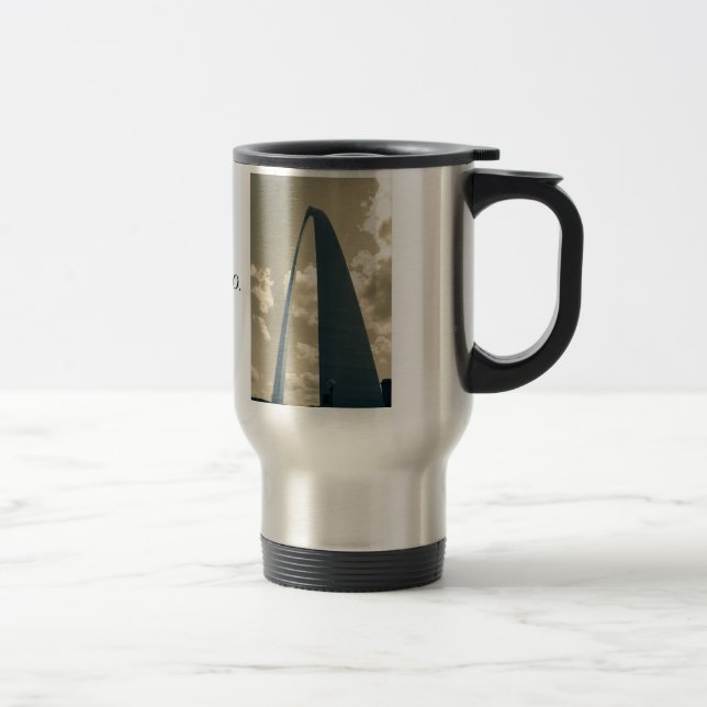 Vintage Gateway Arch Travel Mug (Right)