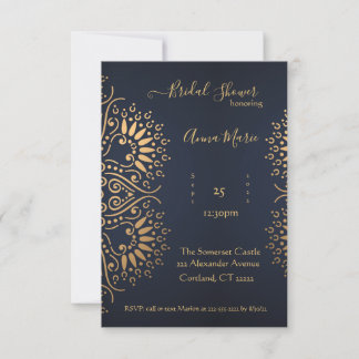 Vintage Gatsby theme Bridal Shower Invitation
