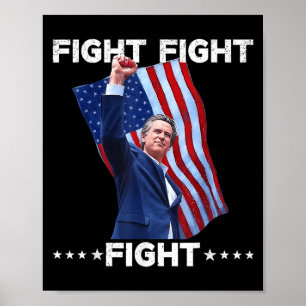 Vintage Gavin Newsom Fight Fight Fight For Men Wom Poster
