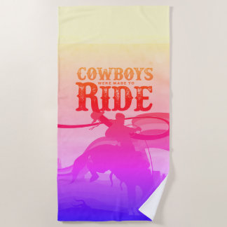 Vintage Gay Cowboy Beach Towel