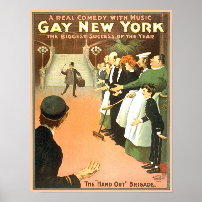 Vintage Gay New York Theater Poster (Front)