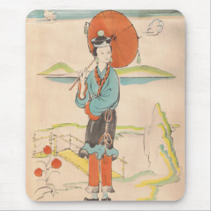 Vintage Geisha Mouse Mat