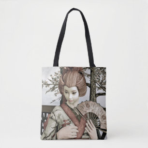 Vintage Geisha Tote Bag