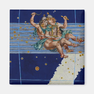 Vintage Gemini Star Chart Magnet