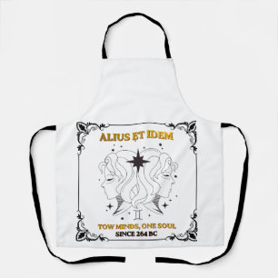 Vintage Gemini Zodiac tarot card poster Apron