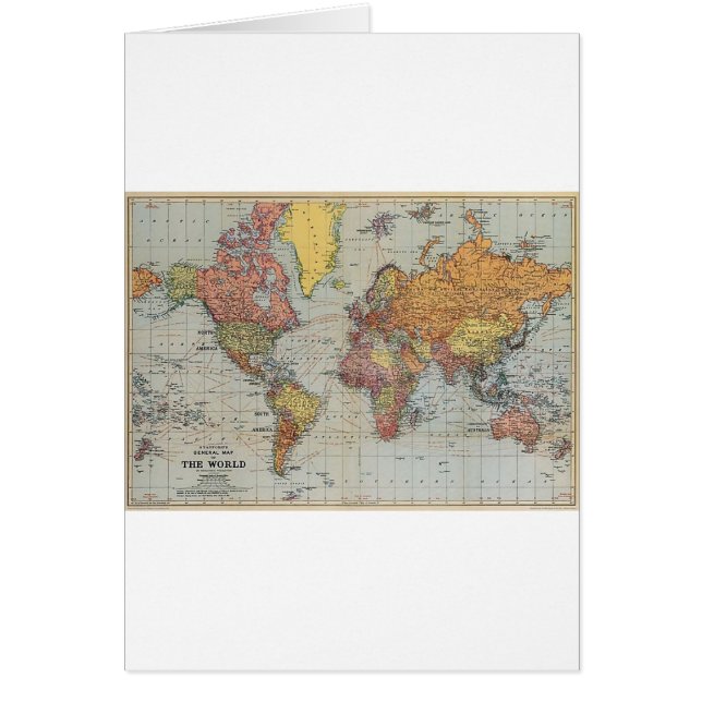 Vintage General Map of the World (Front)