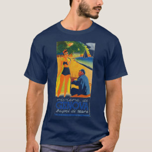 Vintage Genova Italy Tourism T-Shirt