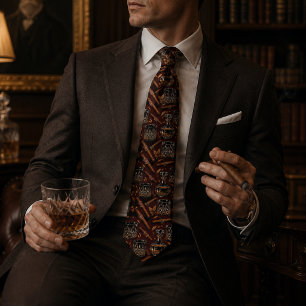 Vintage Gentleman's Club Old Money Luxury Tie