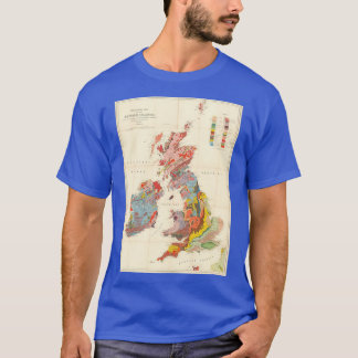 Vintage Geological Map of The British Isles 1913 T-Shirt