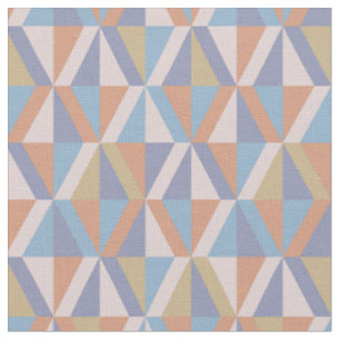 Vintage geometric abstract colourful pattern fabric