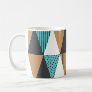 Vintage Geometric: Abstract Illustration. Coffee Mug