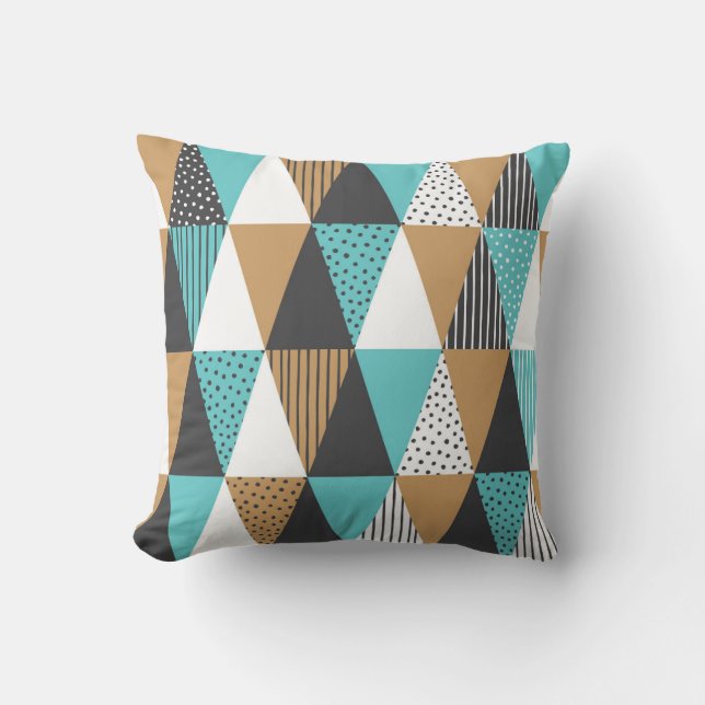 Vintage Geometric: Abstract Illustration. Cushion (Front)