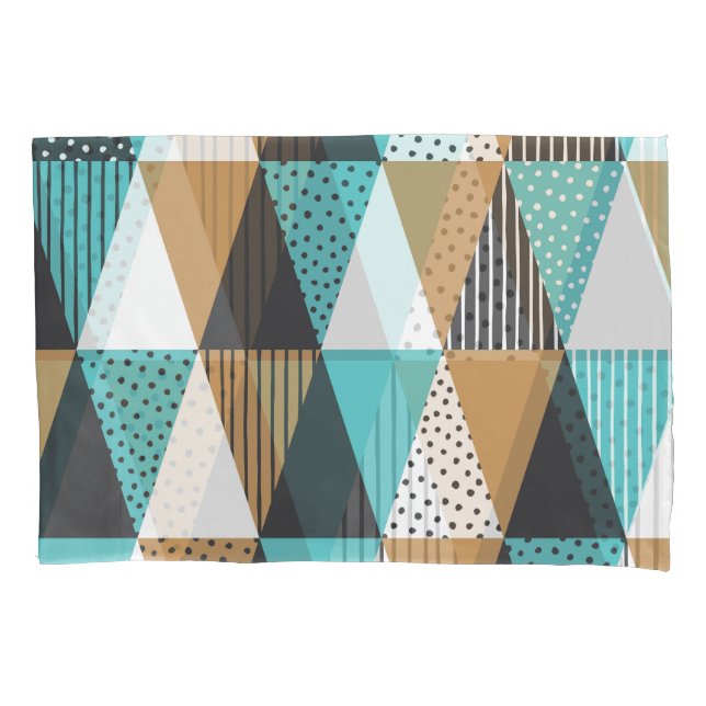 Vintage Geometric: Abstract Illustration. Pillowcase (Front)