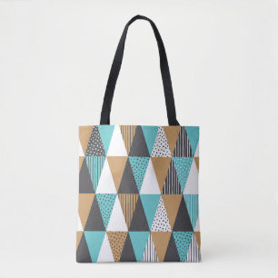 Vintage Geometric: Abstract Illustration. Tote Bag