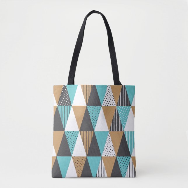 Vintage Geometric: Abstract Illustration. Tote Bag (Front)