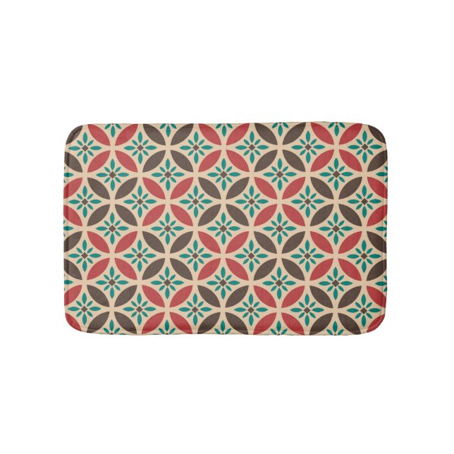 Vintage geometric, abstract seamless pattern. bath mat (Front)