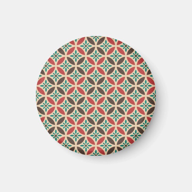 Vintage geometric, abstract seamless pattern. magnet (Front)