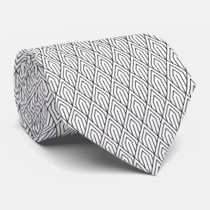 Vintage Geometric Art Deco Pattern  Tie