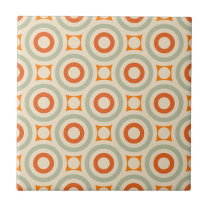 Vintage Geometric Circle Pattern Tile