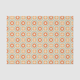 Vintage Geometric Circle Pattern Tissue Paper
