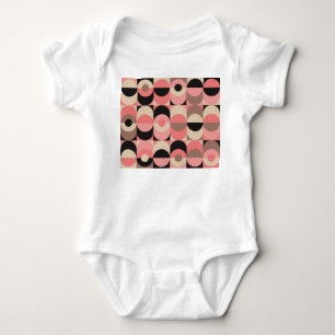 Vintage Geometric: Classic Seamless Pattern Baby Bodysuit