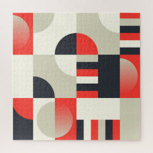 Vintage geometric design: abstract shape backgroun jigsaw puzzle