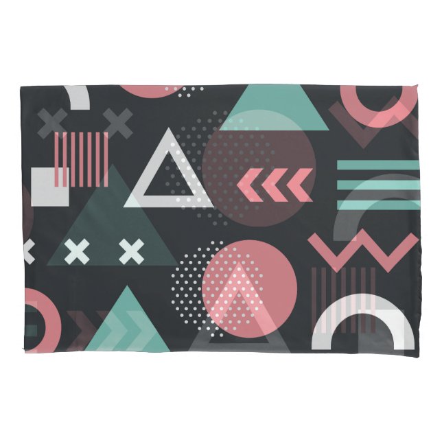 Vintage geometric figures: seamless design. pillowcase (Front)