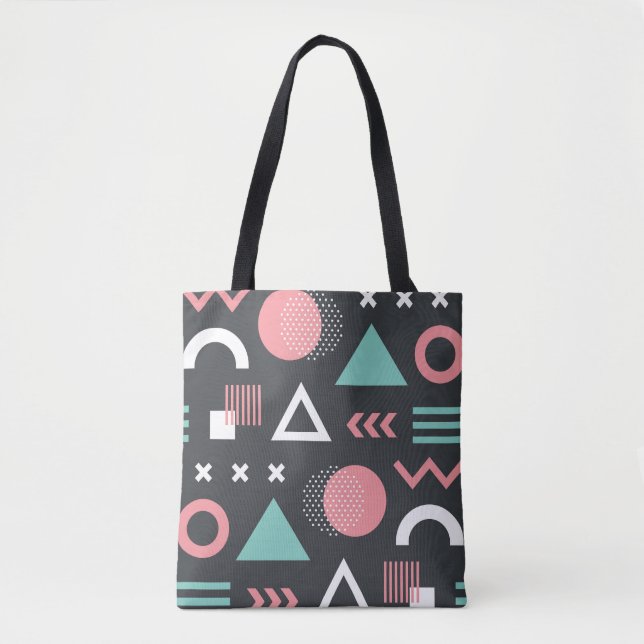 Vintage geometric figures: seamless design. tote bag (Front)