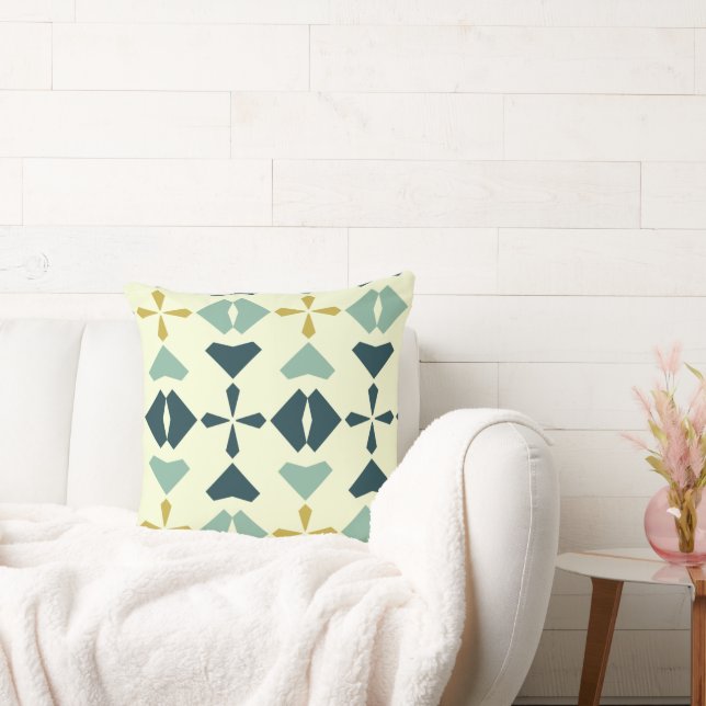 Vintage Geometric Pattern Cushion (Couch)