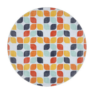 Vintage Geometric Pattern Cutting Board
