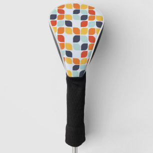 Vintage Geometric Pattern Golf Head Cover