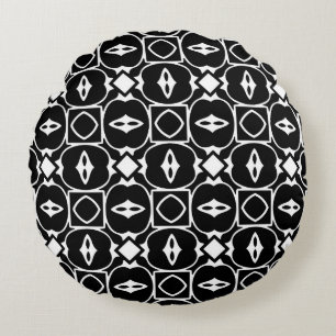 Vintage geometric pattern. Repeating elements styl Round Cushion