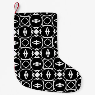 Vintage geometric pattern. Repeating elements styl Small Christmas Stocking