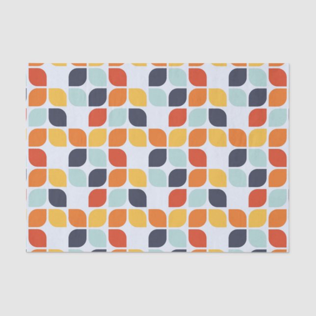 Vintage Geometric Pattern Tissue Paper (Front)