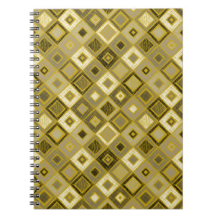 Vintage geometric rhombus, seamless pattern. notebook