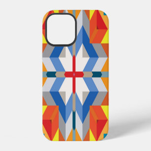 Vintage Geometric: Scandinavian Colour Blocks iPhone 12 Case