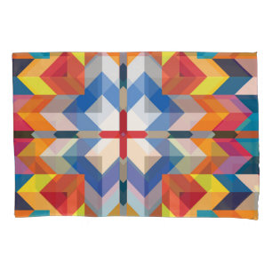 Vintage Geometric: Scandinavian Colour Blocks Pillowcase