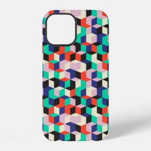 vintage geometric seamless pattern with diamond sh iPhone 12 case