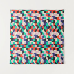 vintage geometric seamless pattern with diamond sh tapestry