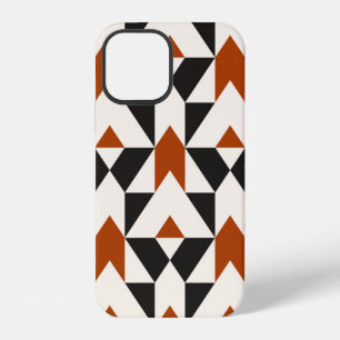 Vintage geometric seamless pattern with lines and iPhone 12 case