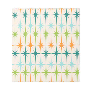 Vintage Geometric Starbursts Notepad