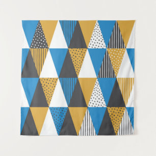 Vintage Geometric: Stylish Illustration Background Tapestry