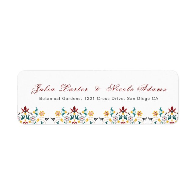 Vintage Geometry Intricate Classical Motif Wedding (Front)