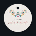 Vintage Geometry Intricate Classical Motif Wedding Favour Tags<br><div class="desc">Beautiful Invitation to celebrate Special occasions and festivals comes with digital and E-invitation as per your request. We would love to replicate our designs to make multiple products like rsvp cards, labels envelopes, and more. Customisation is available for ready to print on request at info@shamaurcreatif@gmail.com. Look Forward to hearing from...</div>