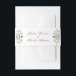 Vintage Geometry Intricate Classical Motif Wedding Invitation Belly Band<br><div class="desc">Beautiful Invitation to celebrate Special occasions and festivals comes with digital and E-invitation as per your request. We would love to replicate our designs to make multiple products like rsvp cards, labels envelopes, and more. Customisation is available for ready to print on request at info@shamaurcreatif@gmail.com. Look Forward to hearing from...</div>