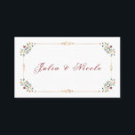 Vintage Geometry Intricate Classical Motif Wedding Place Card<br><div class="desc">Beautiful Invitation to celebrate Special occasions and festivals comes with digital and E-invitation as per your request. We would love to replicate our designs to make multiple products like rsvp cards, labels envelopes, and more. Customisation is available for ready to print on request at info@shamaurcreatif@gmail.com. Look Forward to hearing from...</div>