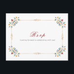 Vintage Geometry Intricate Classical Motif Wedding Postcard<br><div class="desc">Beautiful Invitation to celebrate Special occasions and festivals comes with digital and E-invitation as per your request. We would love to replicate our designs to make multiple products like rsvp cards, labels envelopes, and more. Customisation is available for ready to print on request at info@shamaurcreatif@gmail.com. Look Forward to hearing from...</div>