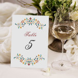 Vintage Geometry Intricate Classical Motif Wedding Table Number<br><div class="desc">Beautiful Invitation to celebrate Special occasions and festivals comes with digital and E-invitation as per your request. We would love to replicate our designs to make multiple products like rsvp cards, labels envelopes, and more. Customisation is available for ready to print on request at info@shamaurcreatif@gmail.com. Look Forward to hearing from...</div>